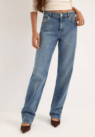 Slim Straight Jeans Blue