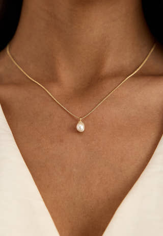 Evena Gift Set, Necklace & Earstuds, gold-plated Gold