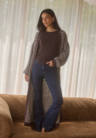 High Flare Superstretch Jeans