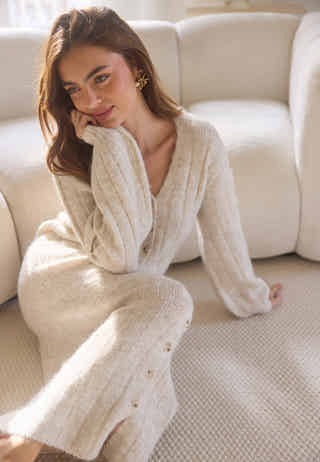 Knitted Cardigan Dress