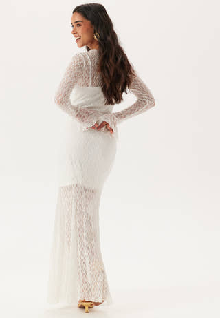 Lace Long Sleeve Ankle Dress