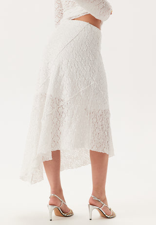 Asymmetric Lace Skirt