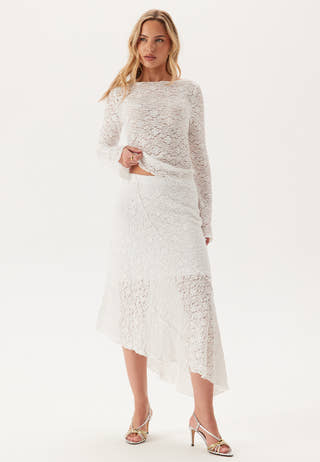 Asymmetric Lace Skirt