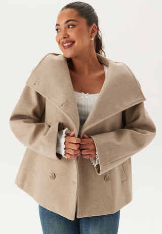 Ava High Neck Short Coat