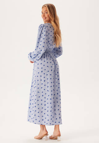 Balloon Sleeve Maxi Dress