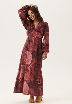 Balloon Sleeve Maxi Dress