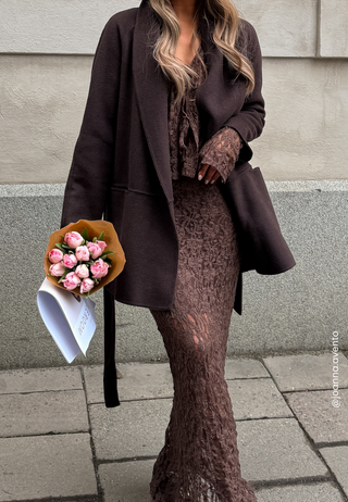 Lilah Belted Wool Coat