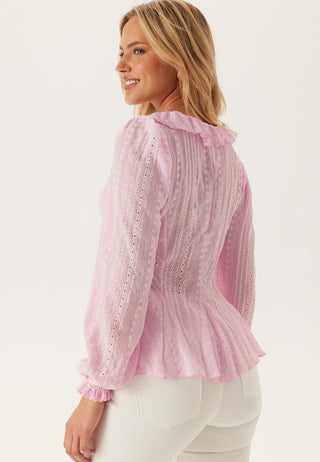 Broderie Anglaise Frill Blouse