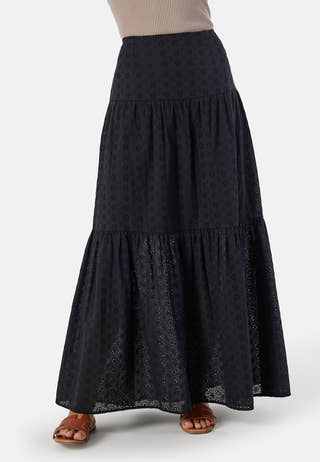 Broderie Anglaise Maxi Skirt