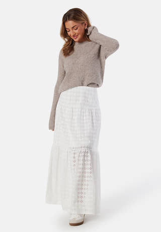 Broderie Anglaise Maxi Skirt