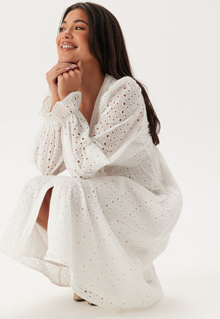 Broderie Anglaise Midi Dress