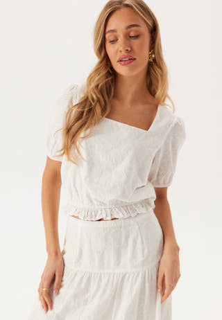 Broderie Anglaise Short Sleeve  Blouse