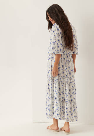 Butterfly Sleeve Maxi Dress