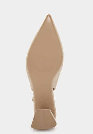 CC Heeled Suede Sling Back