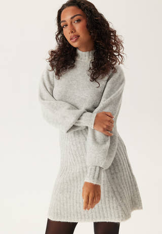 Contrast Edge Knitted Dress