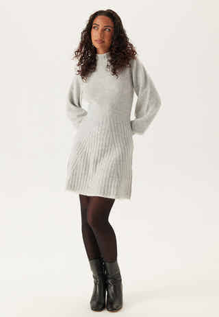 Contrast Edge Knitted Dress