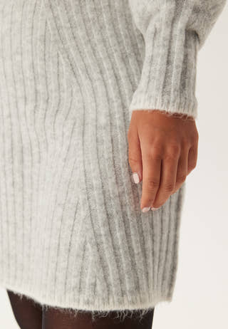 Contrast Edge Knitted Dress
