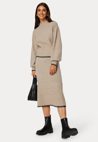 bubbleroom-contrast-edge-knitted-skirt-beige-melange_1