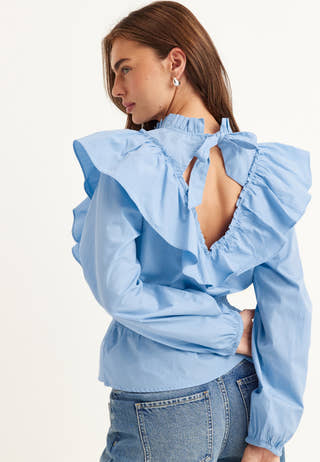 Cotton Frill Blouse