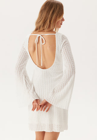 Deep Back Short Structured Dress