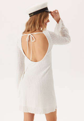 Deep Back Short Structured Dress