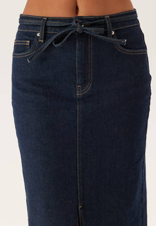 Denim Midi Skirt