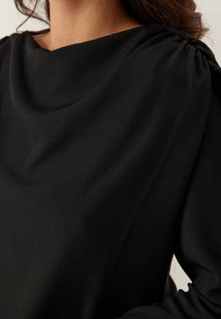 Draped Cape Blouse
