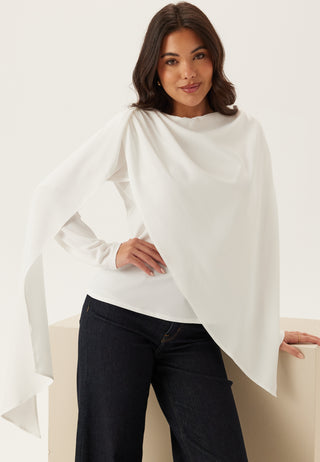 Draped Cape Blouse