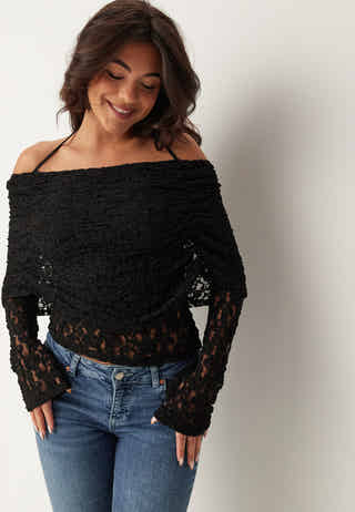Drapy Lace Top