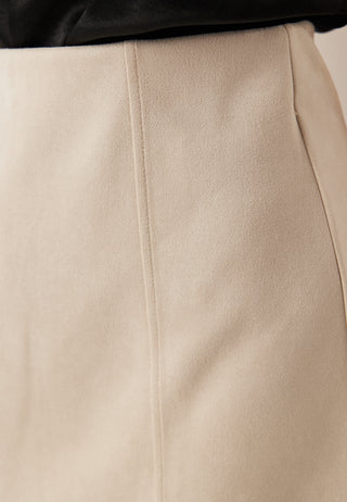 Faux Suede Mini Skirt