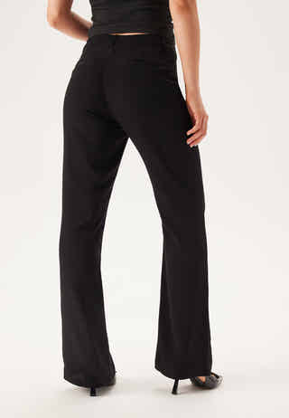 Flared Structured Suit Trousers