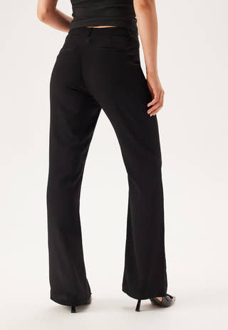 Flared Structured Suit Trousers