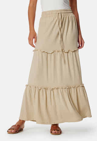 Flounce Maxi Skirt