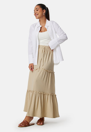 Flounce Maxi Skirt