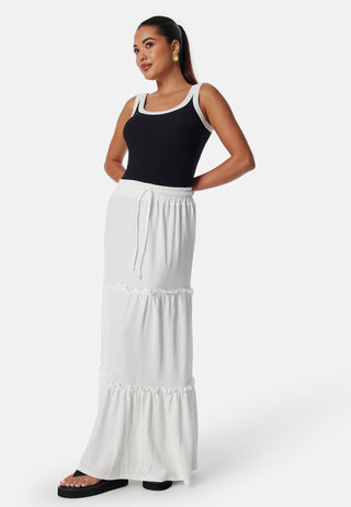 Flounce Maxi Skirt