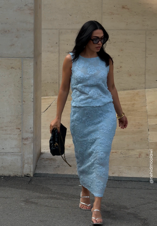 Flower Mesh Skirt