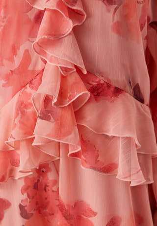 Frill Chiffon Dress