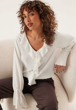 Frill Tie Blouse