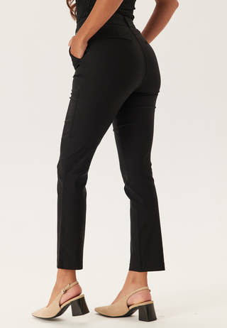 High Waist Stretchy Front Pocket Trousers