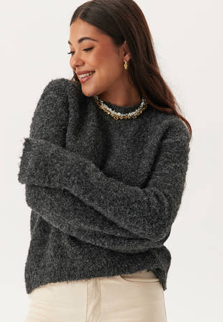 Knitted Bouclé Sweater