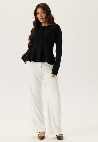Knitted Peplum Cardigan