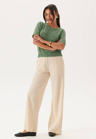 Knitted Short Sleeve Sweater