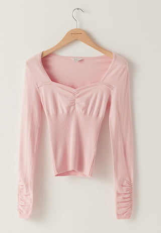 Knitted Sweetheart Top