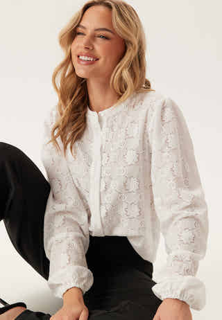 Long Sleeve Button Blouse
