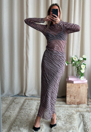 Mesh Maxi Skirt