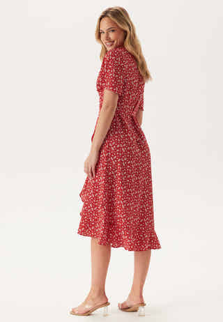 Midi Butterfly Wrap Dress