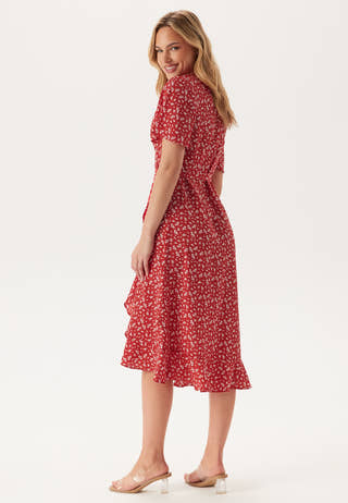 Midi Butterfly Wrap Dress