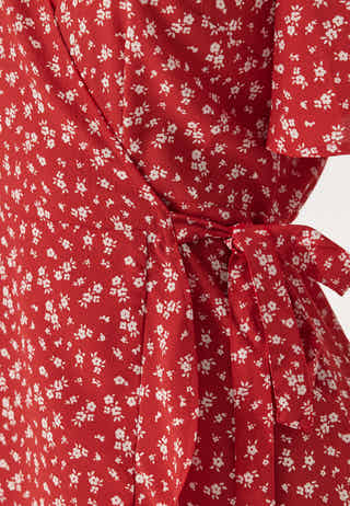 Midi Butterfly Wrap Dress