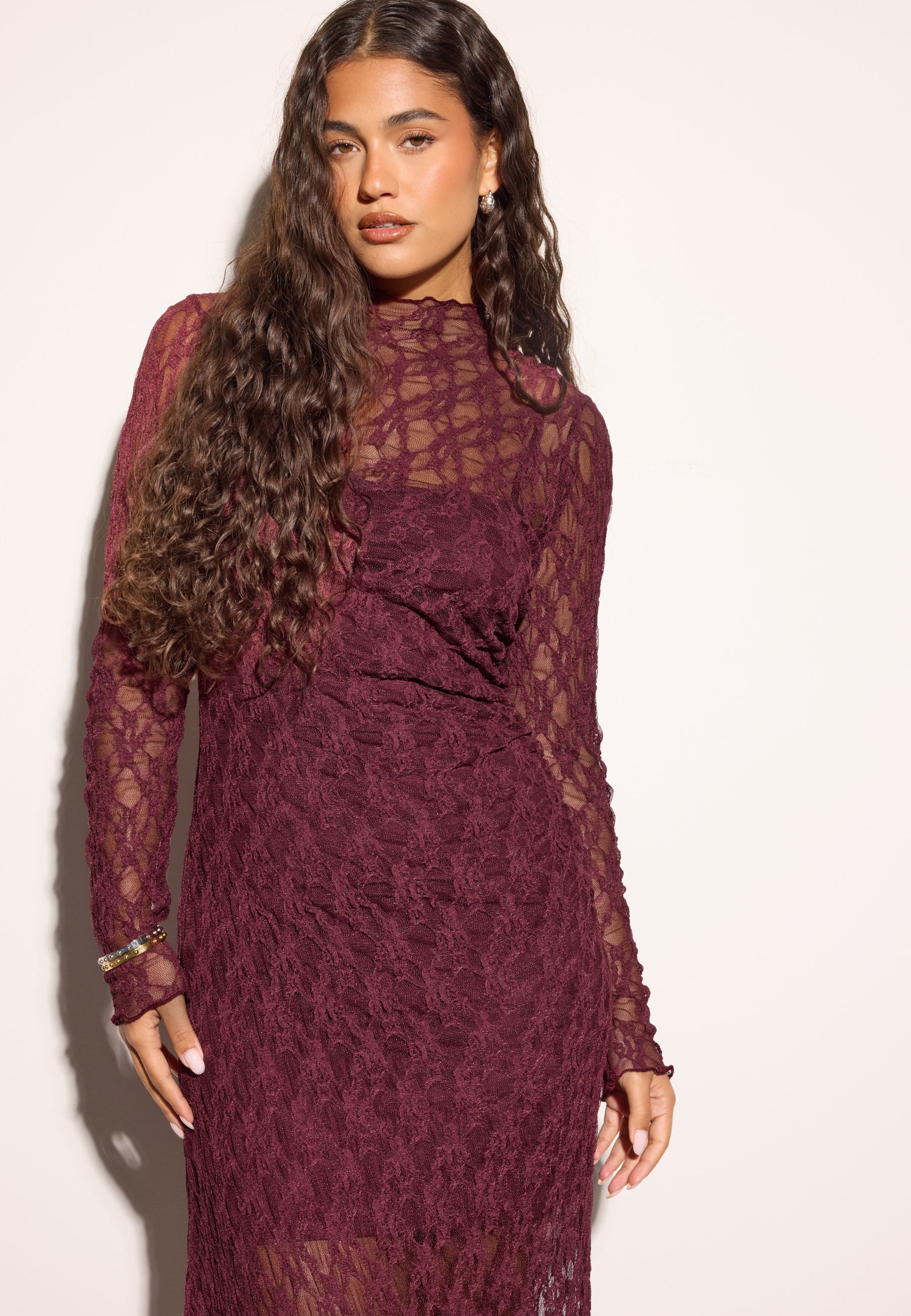 Bubbleroom occasion Asymmetric Lace Maxi Dress Dresses Red Bubbleroom occasion Asymmetric Lace Maxi Dress Dresses Red