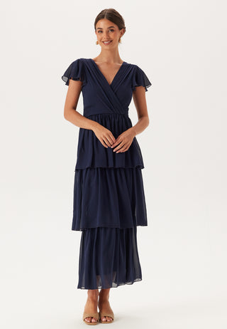 bubbleroom-occasion-butterfly-sleeve-flounce-dress